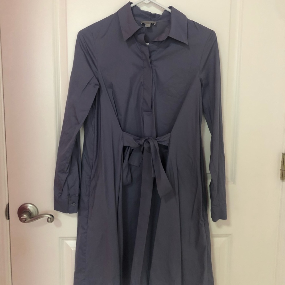 Cos lavender dress 
tied front or back.
Size: 2